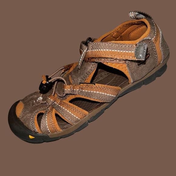 KEEN Kids Seacamp CNX Brown Butterscotch Big Kid Sandals Sneakers Size 4 - Picture 7 of 7